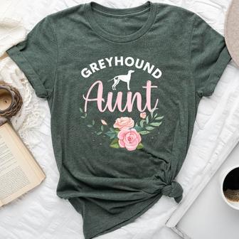 Greyhound Dog Aunt Mother's Day For Christmas Bella Canvas T-shirt - Thegiftio UK