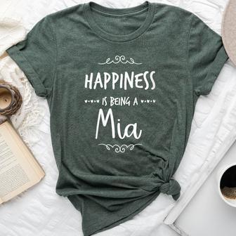 Happiness Being A Mia Special Grandma Bella Canvas T-shirt - Thegiftio UK