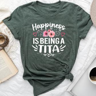 Happiness Is Being A Tita Mother's Day Grandma Bella Canvas T-shirt - Thegiftio UK