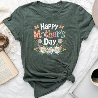 Happy Mother's Day 2025 Cute Daisy For Mom Grandma Bella Canvas T-shirt - Thegiftio UK
