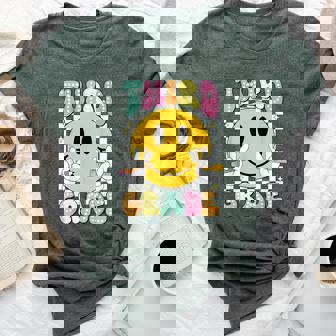 Hello Third Grade Smile Face Back To School Girls 3Rd Grade Bella Canvas T-shirt | Mazezy