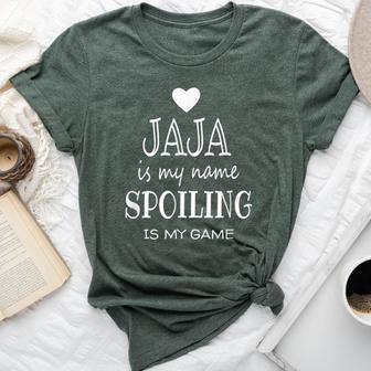 Jaja Is My Name Graphic For Jaja Grandma Bella Canvas T-shirt - Thegiftio UK