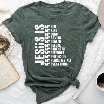 Jesus Is My Everything Christian Jesus Bella Canvas T-shirt - Thegiftio UK