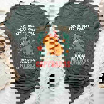 Just A Girl Who Loves Capybaras Cute Rodent Animal Bella Canvas T-shirt | Mazezy