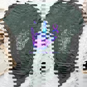 Be Kind Asl Love Hand Sign Suicide Prevention Awareness Bella Canvas T-shirt | Mazezy