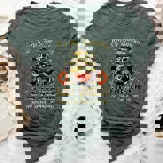 Leo Queen Black Woman With Cap Camo It's My Birthday Bella Canvas T-shirt | Mazezy