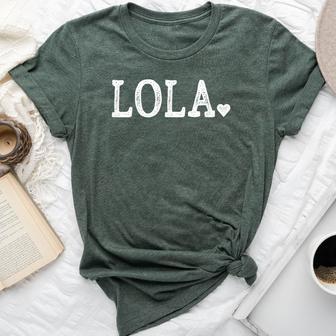 Lola For With Heart Love Lola Bella Canvas T-shirt - Thegiftio UK