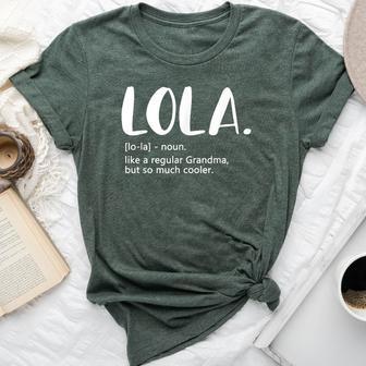 Lola For Mother's Day Idea For Grandma Lola Bella Canvas T-shirt - Thegiftio UK