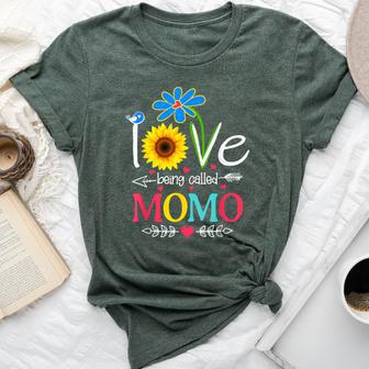 I Love Being Called Momo Grandma Mother's Day Bella Canvas T-shirt - Thegiftio UK