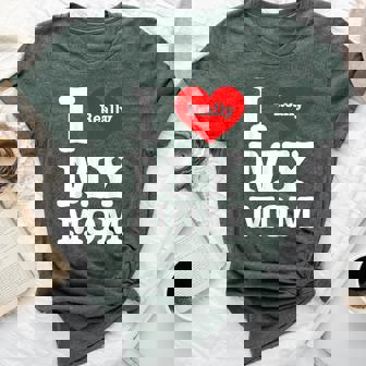 I Love My Mom I Heart My Mom Bella Canvas T-shirt - Thegiftio