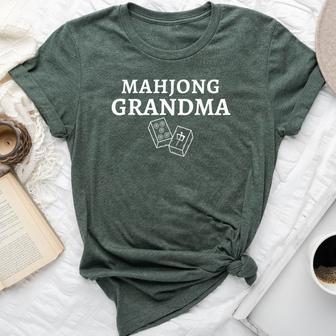 Mahjong Grandma Player Game Grandmother Mah Jong Bella Canvas T-shirt - Thegiftio UK
