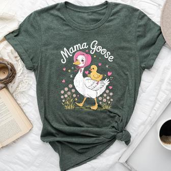 Mama Duck With Baby Geese Vintage Mother's Day Girls Bella Canvas T-shirt - Thegiftio UK