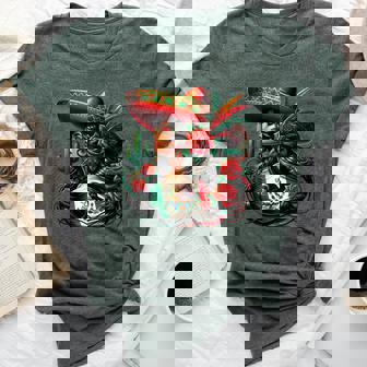 Mexico Flag Mexican Hispanic Siesta Pride Viva Mexico Women Bella Canvas T-shirt | Mazezy