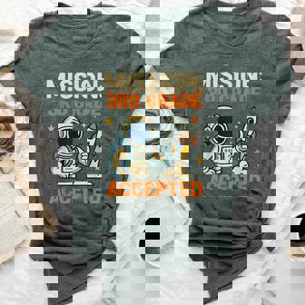 Mission Third 3Rd Grade Accepted Astronaut Back To School Bella Canvas T-shirt | Mazezy