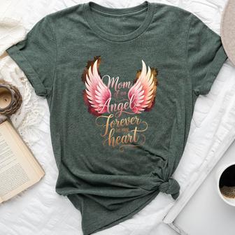 Mom Of An Angel Heaven Mother's Day Angel Infant Loss Memory Bella Canvas T-shirt - Thegiftio UK
