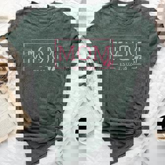 Mom Established Est 2024 New Born Mother's Day Bella Canvas T-shirt - Thegiftio