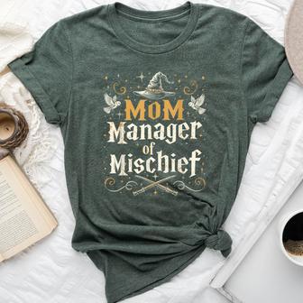 Mom Manager Of Mischief Wizard Mom Bella Canvas T-shirt - Thegiftio UK