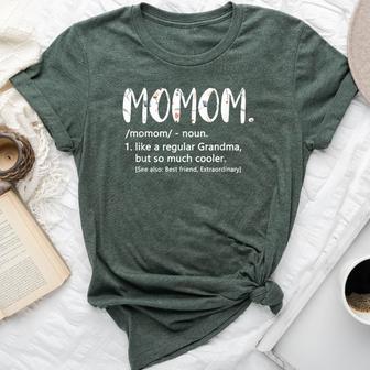 Momom For Idea Cute Grandma Momom Bella Canvas T-shirt - Thegiftio UK