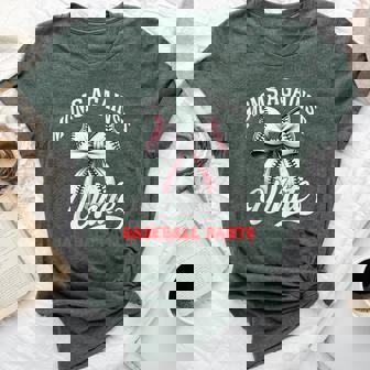 Moms Against White Baseball Pants Baseball Mom Bella Canvas T-shirt | Mazezy