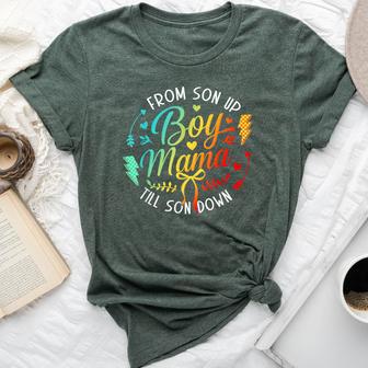 Mother's Day Boy Mama From Son Up To Sun Down Mom Mama Bella Canvas T-shirt - Thegiftio UK