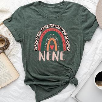 Nene Rainbow Grandma Grandmother Nene Bella Canvas T-shirt - Thegiftio