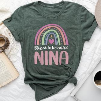 Nina For Grandma Blessed Nina Bella Canvas T-shirt - Thegiftio UK