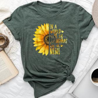 Be A Nini Grandma Nini Grandmother Bella Canvas T-shirt - Thegiftio UK