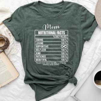 Nutrition Facts Mom Nutritional Facts Bella Canvas T-shirt - Thegiftio UK