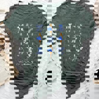 Am I Okay Boot Western Cowgirl Coquette Bow Girl Bella Canvas T-shirt | Mazezy