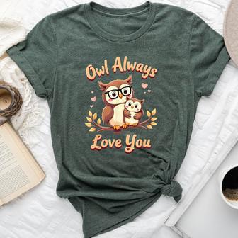 Owl Always Love You Mom Cute Owl Mom For Mother’S Day Bella Canvas T-shirt - Thegiftio UK