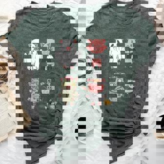 Pig Spooky Witch Boo Zombie Cute Pig Halloween Boys & Girls Bella Canvas T-shirt | Mazezy