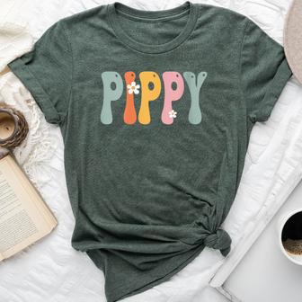 Pippy Retro Groovy Print Mom Cute Mother's Day Grandma Bella Canvas T-shirt - Thegiftio UK