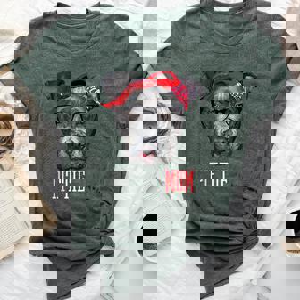 Pittie Mom Pitbull Dog Doggy Lovers Women Bella Canvas T-shirt | Mazezy