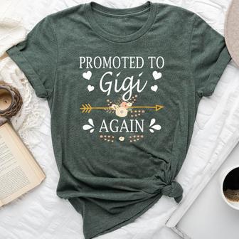 Promoted To Gigi Again Bella Canvas T-shirt - Thegiftio UK