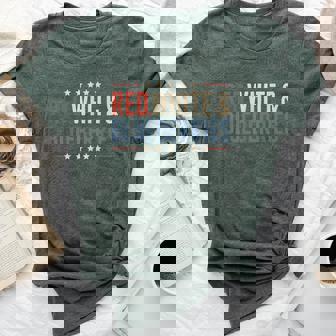 Red White And Blue Usa Patriotic For Women Bella Canvas T-shirt | Mazezy