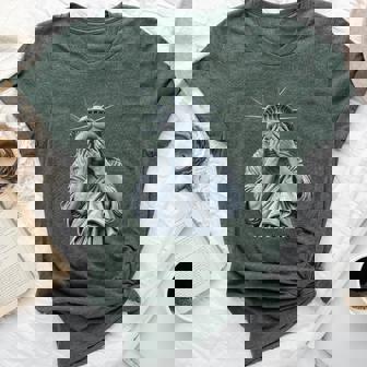 Resist Statue Of Liberty Crying Protest Equality Women Bella Canvas T-shirt | Mazezy