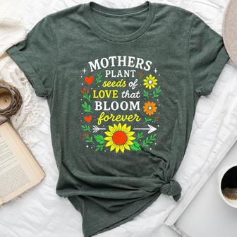 Retro Floral Mama Flower Happy Mother's Day Girls Bella Canvas T-shirt - Thegiftio UK