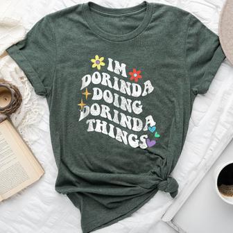 Retro Groovy Im Dorinda Doing Dorinda Things Mother's Bella Canvas T-shirt - Thegiftio UK