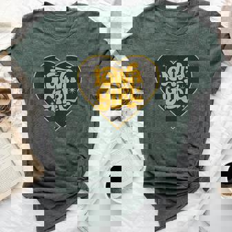 Retro Iowa Girl Heart Throwback Iowa Girls Bella Canvas T-shirt | Mazezy