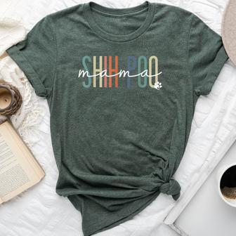 Shih Poo Mama Shihpoo Dog Mom Mother's Day Bella Canvas T-shirt - Thegiftio UK
