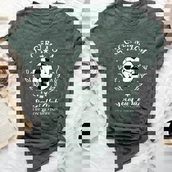 Sideline Social Club Soccer Mom Game Day Outfit For Mothers Bella Canvas T-shirt | Mazezy