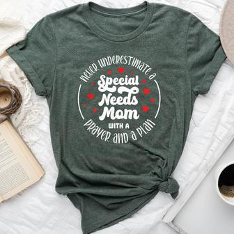 Special Needs Mom With A Prayer Special Needs Mama Bella Canvas T-shirt - Thegiftio UK