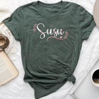 Susu Floral Grandma Christmas Mother's Day Grandparents Bella Canvas T-shirt - Thegiftio UK