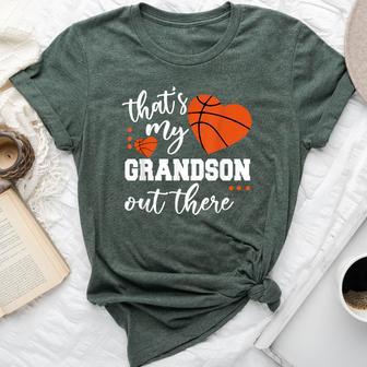 That's My Grandson Out There Basketball Grandma Mother's Day Bella Canvas T-shirt - Thegiftio UK