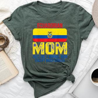 Vintage Ecuadorian Mom Ecuador Flag For Mother's Day Bella Canvas T-shirt - Thegiftio UK