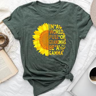 In A World Full Of Grandmas Be A Gamma Mother's Day Bella Canvas T-shirt - Thegiftio UK