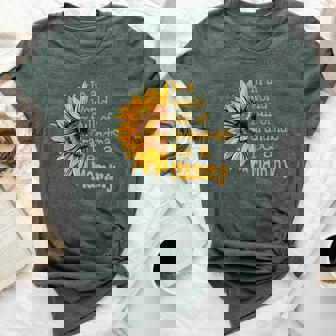 In A World Of Grandmas Be A Mammy Special Grandma Bella Canvas T-shirt | Mazezy