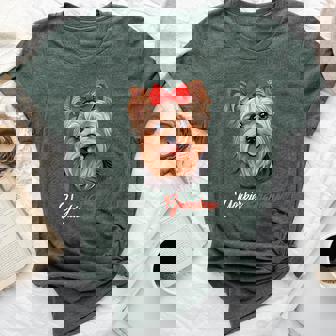 Yorkie Grandma Yorkshire Terrier Dog Lover Mother's Day Bella Canvas T-shirt - Thegiftio