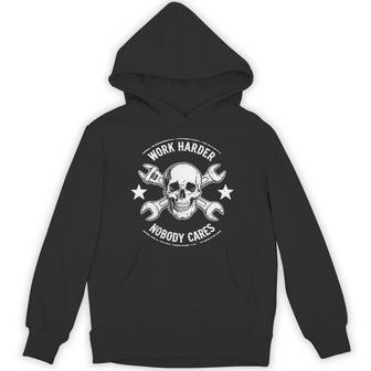 2 Sides No One Owes You Sht Work Harder Jokes Hoodie - Thegiftio UK