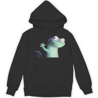 2Side Lizard Lizard Lizard Weirdcore Animal Meme Gen Z Hoodie - Thegiftio UK